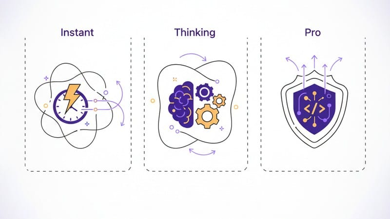 Три версии GPT-5.2: Instant для скорости, Thinking для анализа, Pro для максимальной точности.