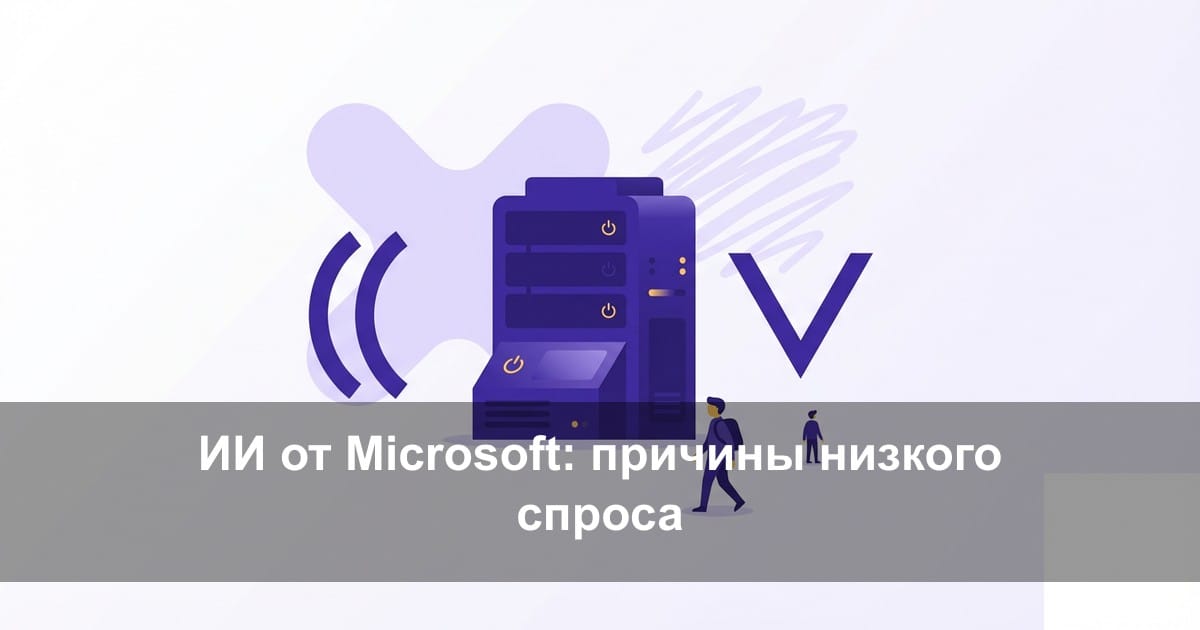 Проблемы ИИ-продуктов Microsoft: почему разработчики не спешат их внедрять